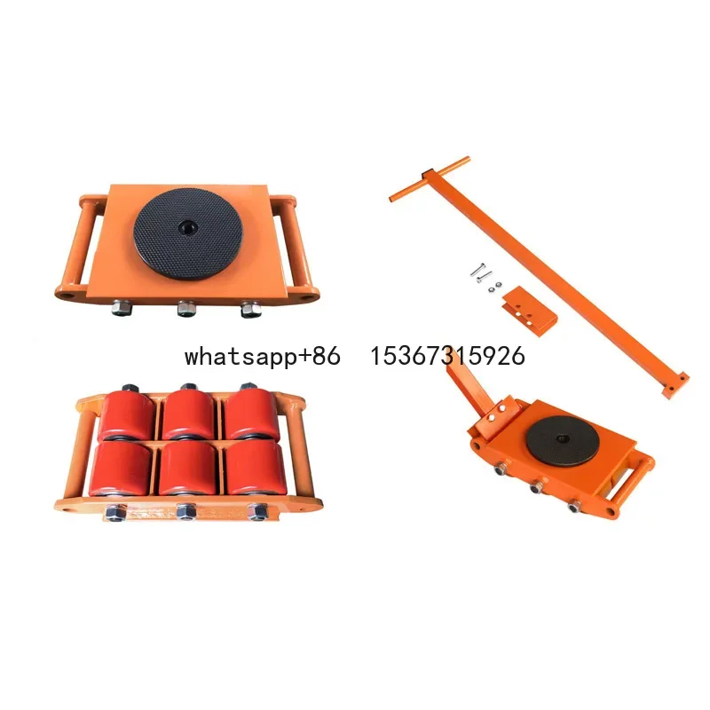 Heavy Duty Industrial Moving Equipment Moving Skates PU Wheels Machinery Skate Dolly Machinery Roller Mover Cargo