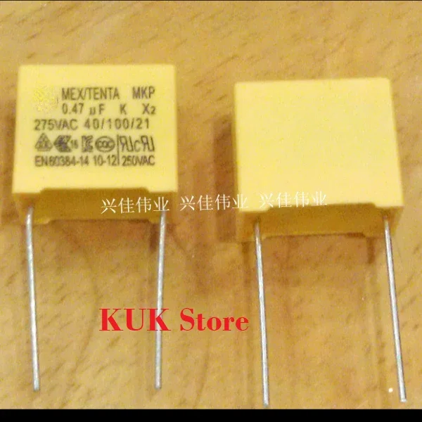 

Оригинальный Новый MKP X2 474K 0,47 uF 275V 15 мм 10 шт. ~ 50 шт.