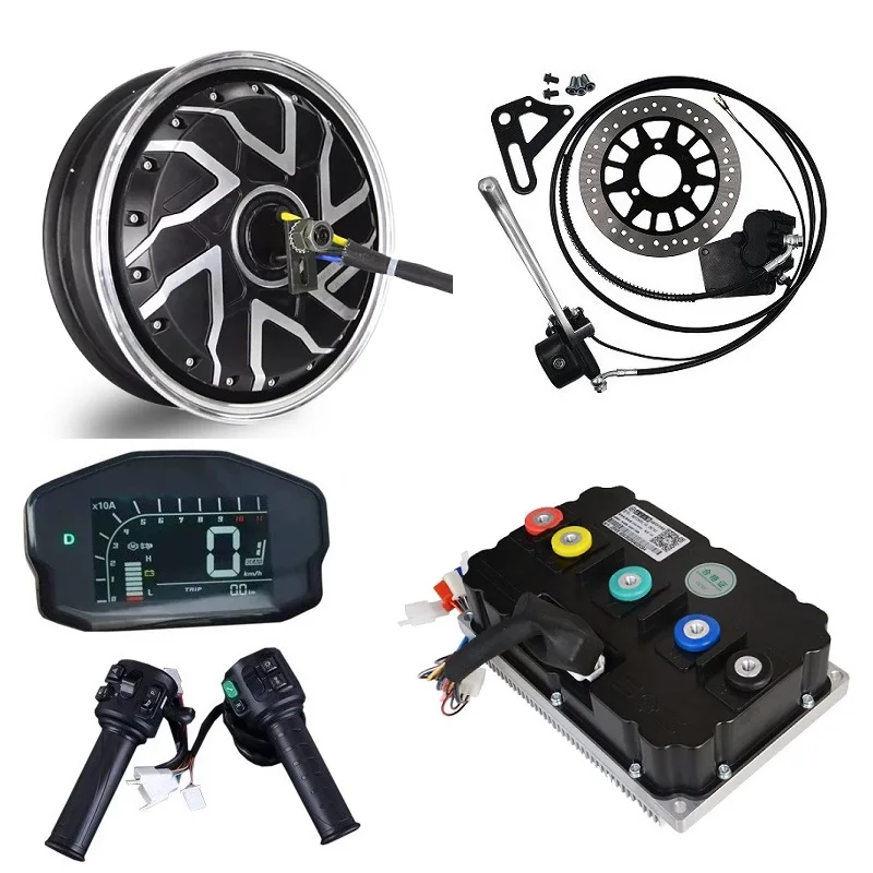 QS MOTOR 10000W 72V 13inch Electric Hub Motor Conversion Kits For Electric Scooter