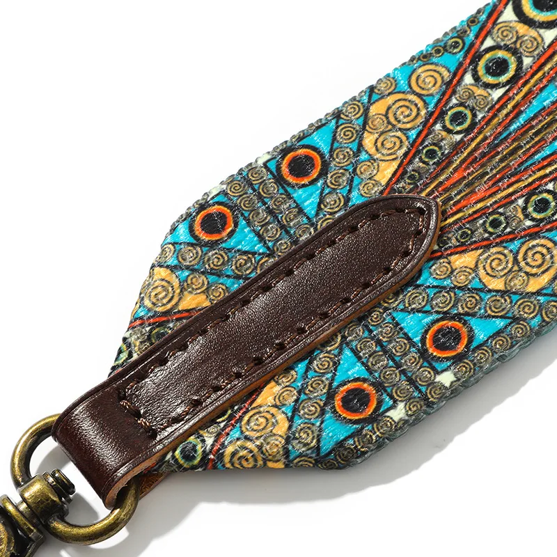 Top Grade Adjustable Ancient National Pattern Style For Lady Handbag Shoulder Strap Women Carry Replacement Strap