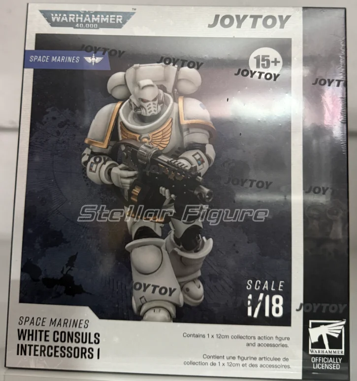 

【SF】JOYTOY Warhammer 40K 1/18 Action Figure Space Marines White Consuls Intercessors 1 Model Toys Gifts Collection Ornaments