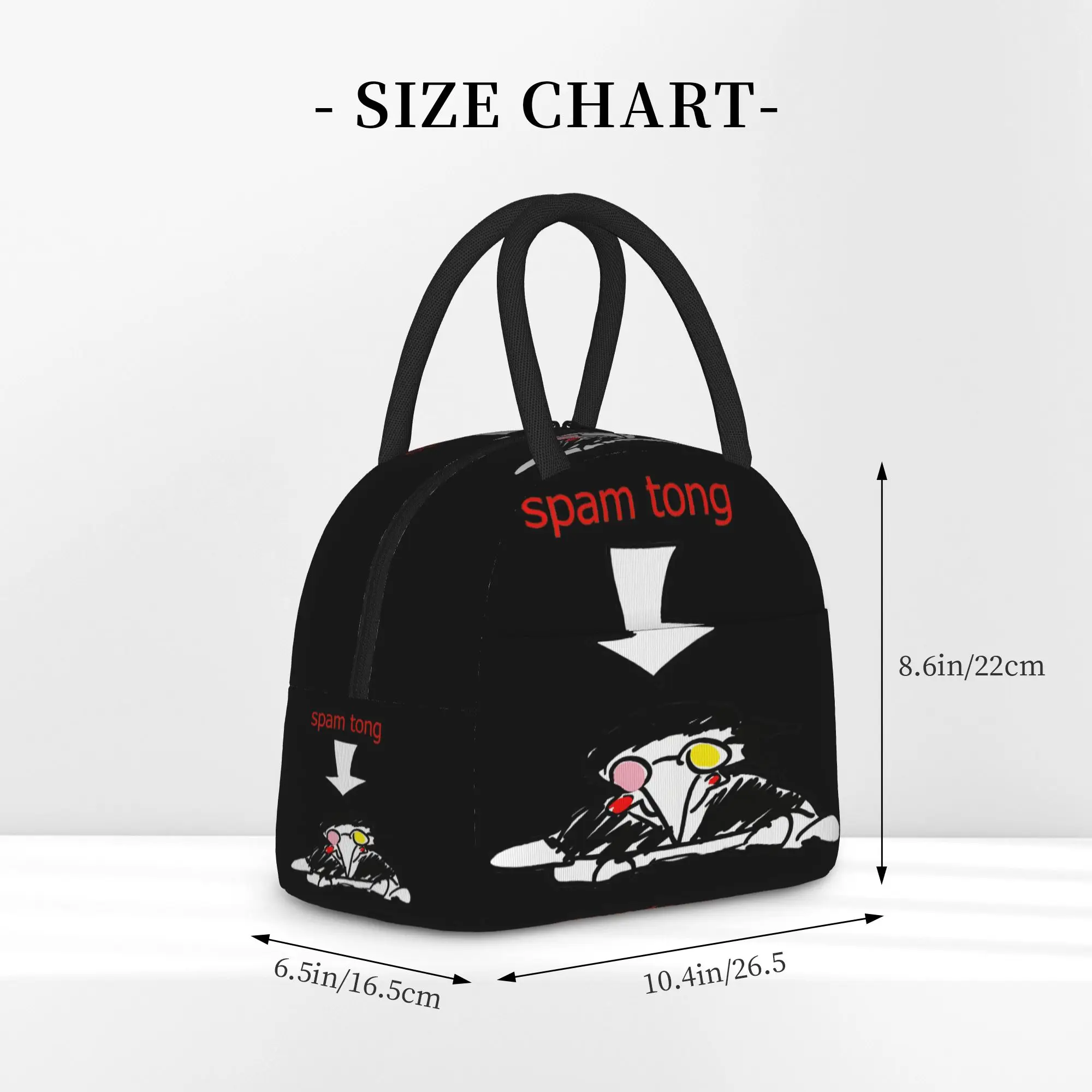 Deltarune Spamton Lunch Bag  Kawaii Lunch Box For Adult Travel Portable Insulated Cooler Bag Oxford Custom Thermal Tote Handbags