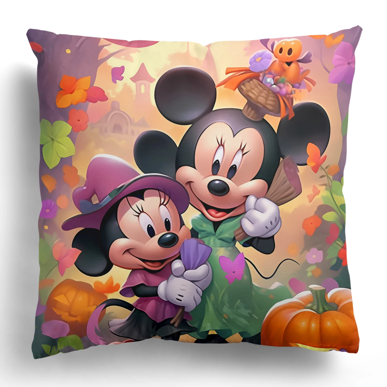 Disney Halloween Mickey Mouse Pillow Cover Living Room Sofa Cushion Cover Home Room Decoration Holiday Party Decoration Gift