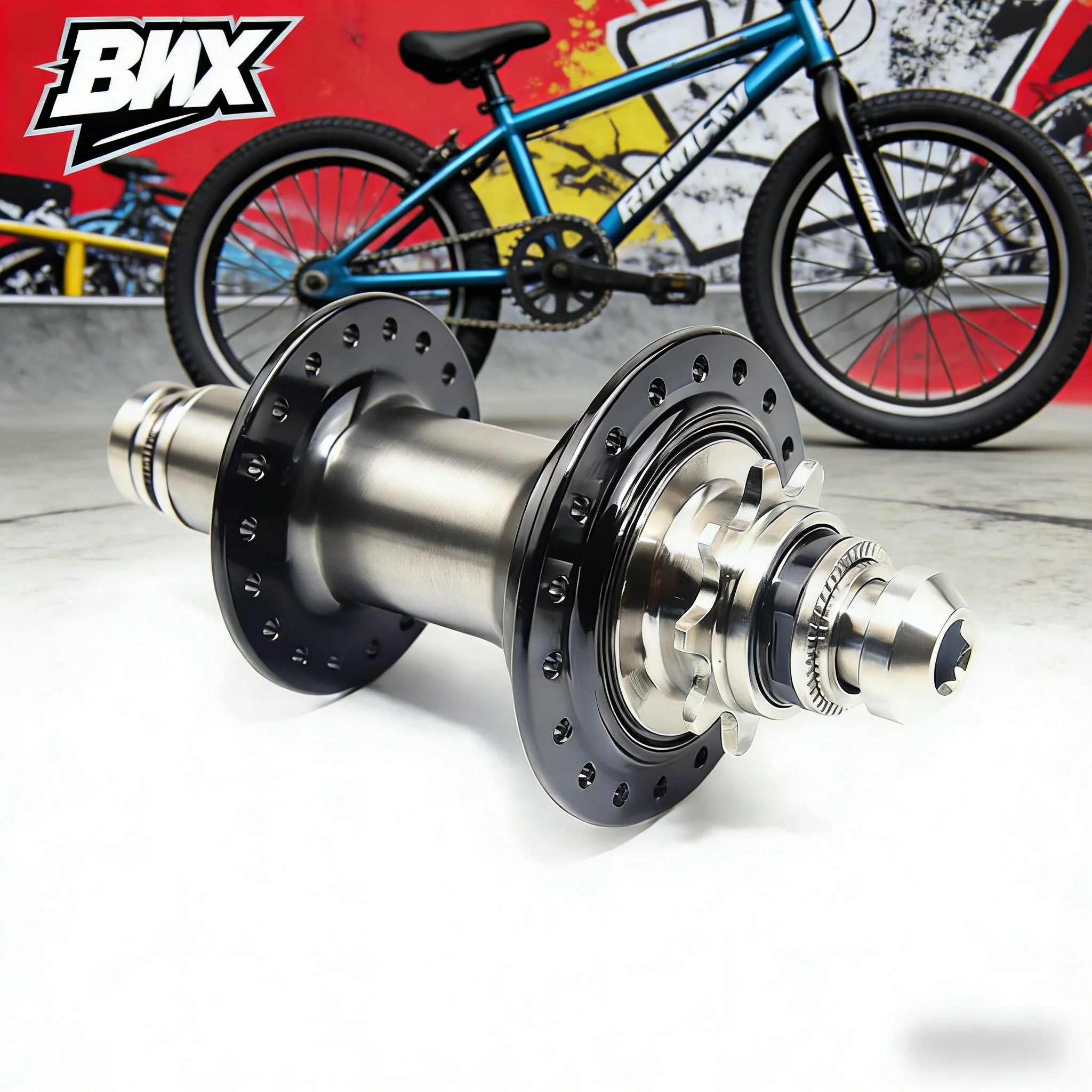 BMX Fahrradnabe 36H Rechtsantrieb Fahrradnaben Hinterrad BMX Naben BMX Titanlegierung Achsnabe Ultraleichte Mini-Bike-Nabe 9T 120 Klickgeräusch – Detail 12