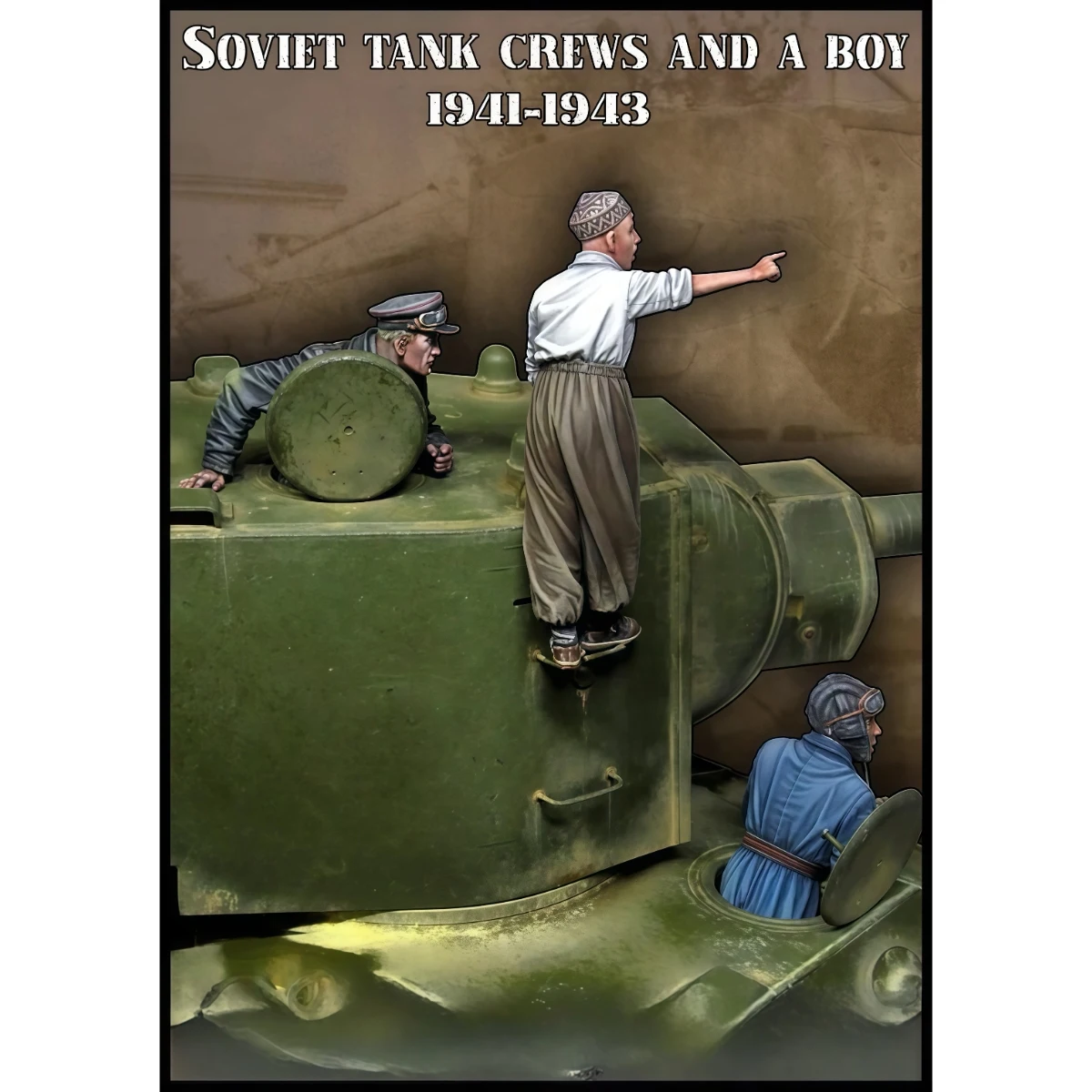 

Набор неокрашенных моделей из смолы в масштабе 1/35, военная тематика, российский танковый экипаж и мальчик, в разобранном и неокрашенном виде, GK, 1710R