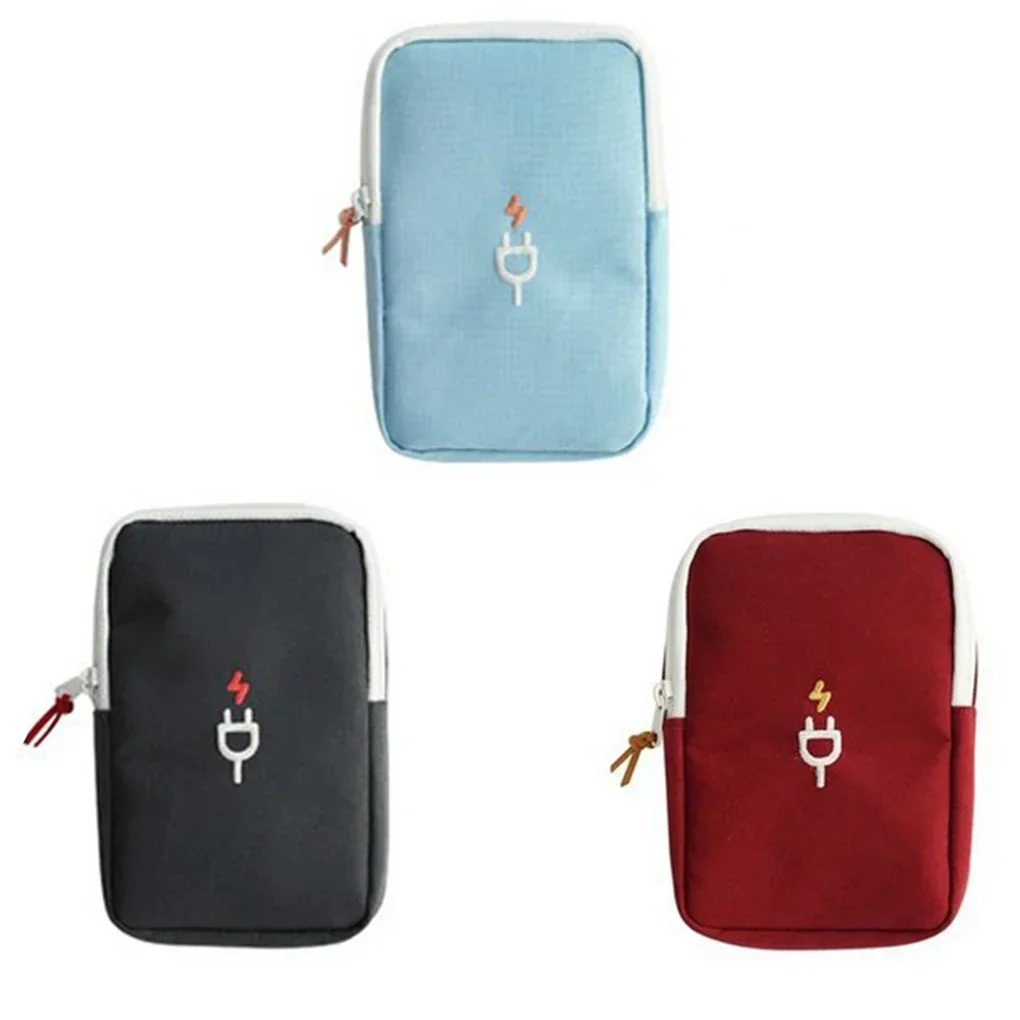 Portable electronic accessory storage bag mini small bag travel storage assistant, storage bag USB mobile power bag