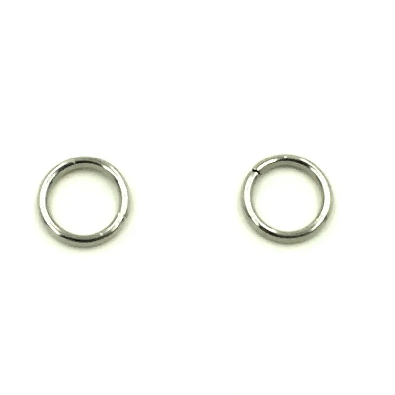 2500Pcs Silver Tone Round Stainless Steel Split Open Jump Rings Crafts Jewelry Making DIY Accessories Wholesale 9x1.2mm