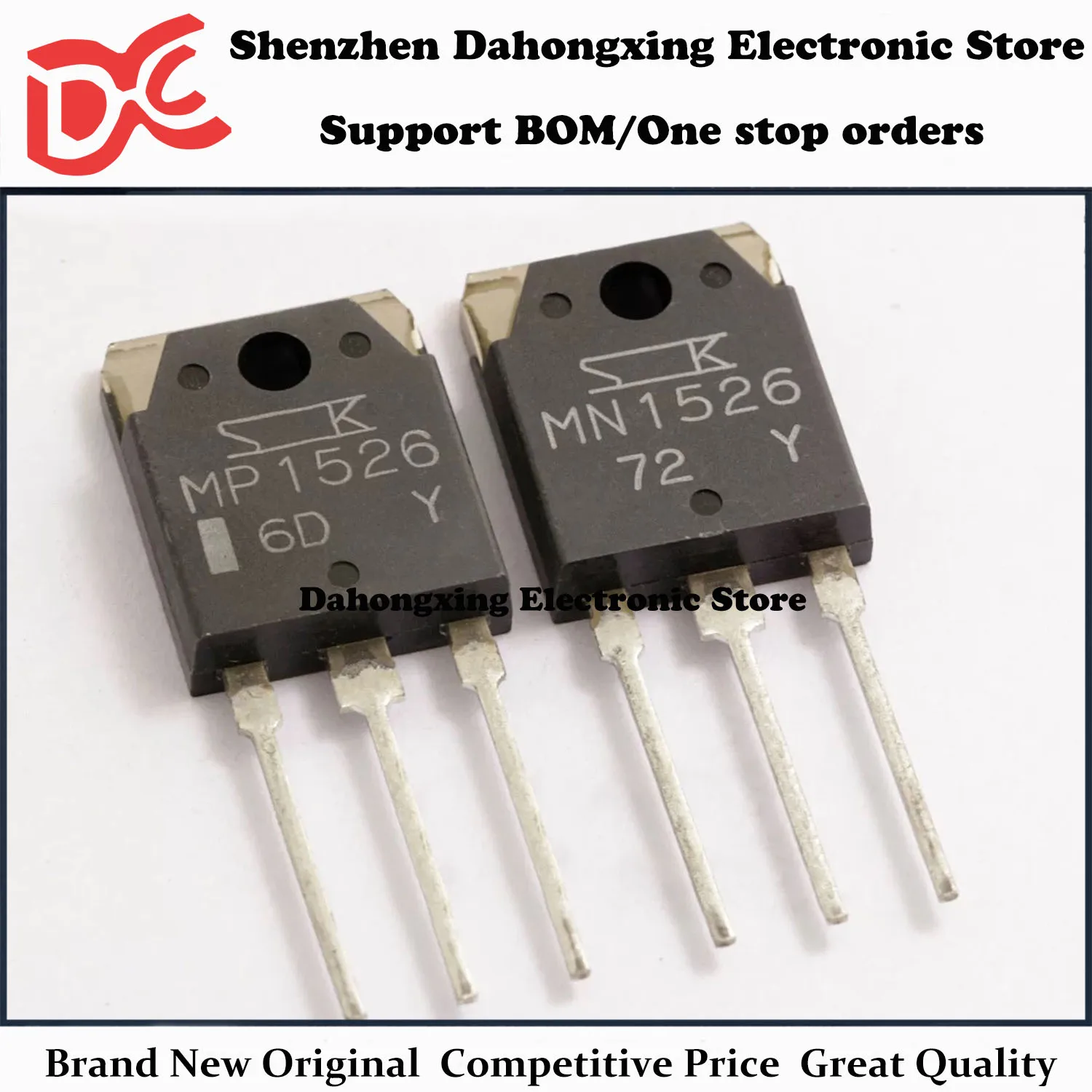New Original 5Pairs MP1526 + MN1526 TO-3P Audio Amplifier Transistor Electronic Components Great Quality
