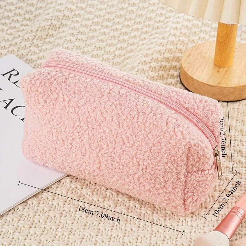

Large Capacity Pencil Case, Plush Pencil Case, Makeup Bag, Cute, High Appearance,Girls' School Students' Stationery Box, Pillow