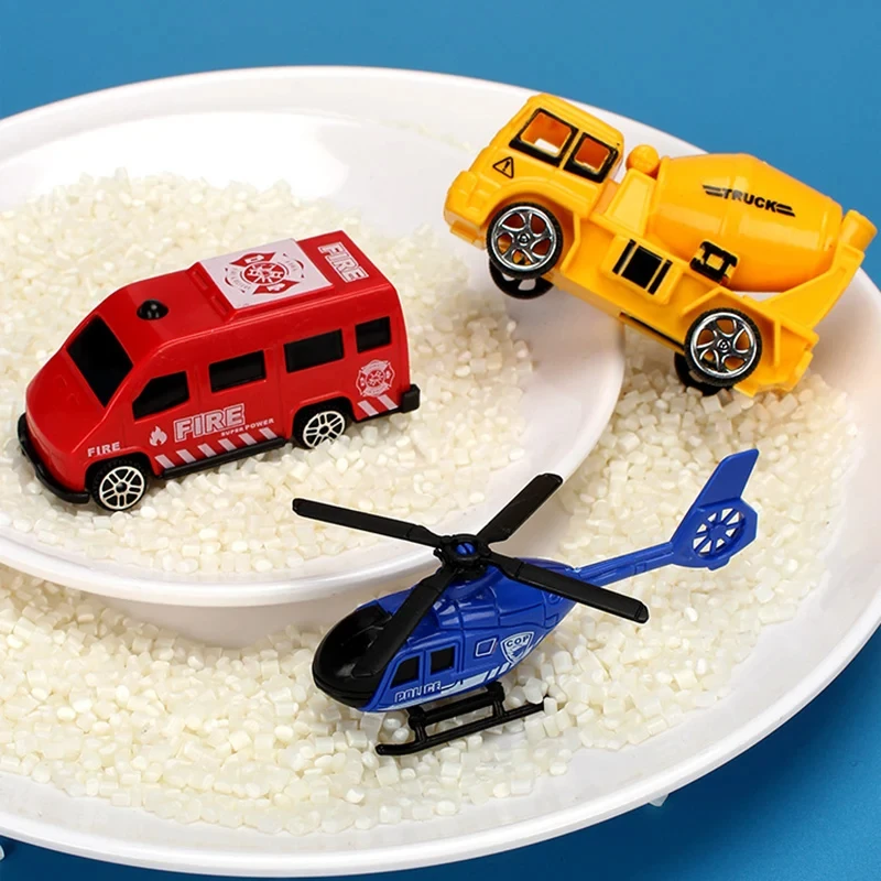 Kids' Track Car Gliding Toy Single-Layer Track Fire Engine Dinosaur Parking Lot Playset Pretend Play Gift