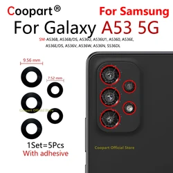 Rear Back Camera Glass Lens Cover For Samsung Galaxy A53 5G Replacement With Adhesive Sticker A536 SM-A536B/DS A536U A536E A536V