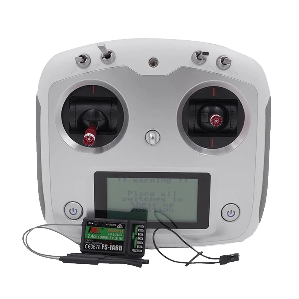 Flysky FS-I6S FS I6S 10CH 2.4G RC Quadcopter Transmitter Controller Set W/Receiver FS-iA6B or FS-IA10B W/Change Mode Gift