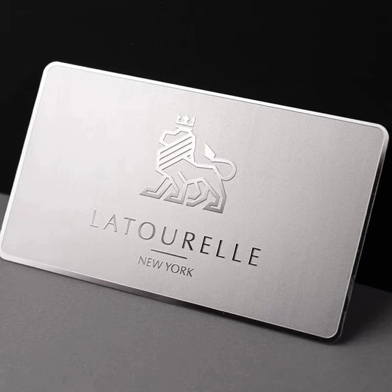 Customized product、2023 Hot Personalized Luxury Gold Stainless Steel VIP Membership Blank Credit Cards Metal Business Cards for