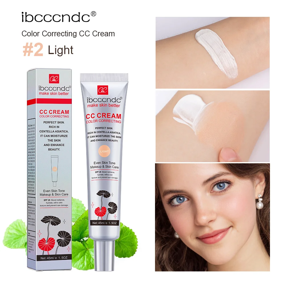 45ml Kleurcorrigerende CC Cream Hydraterende Waterdichte Zweetbestendige Make-up Voordat Concealer Blijvende Vrouwen Make-Up Veranderen CC Crème