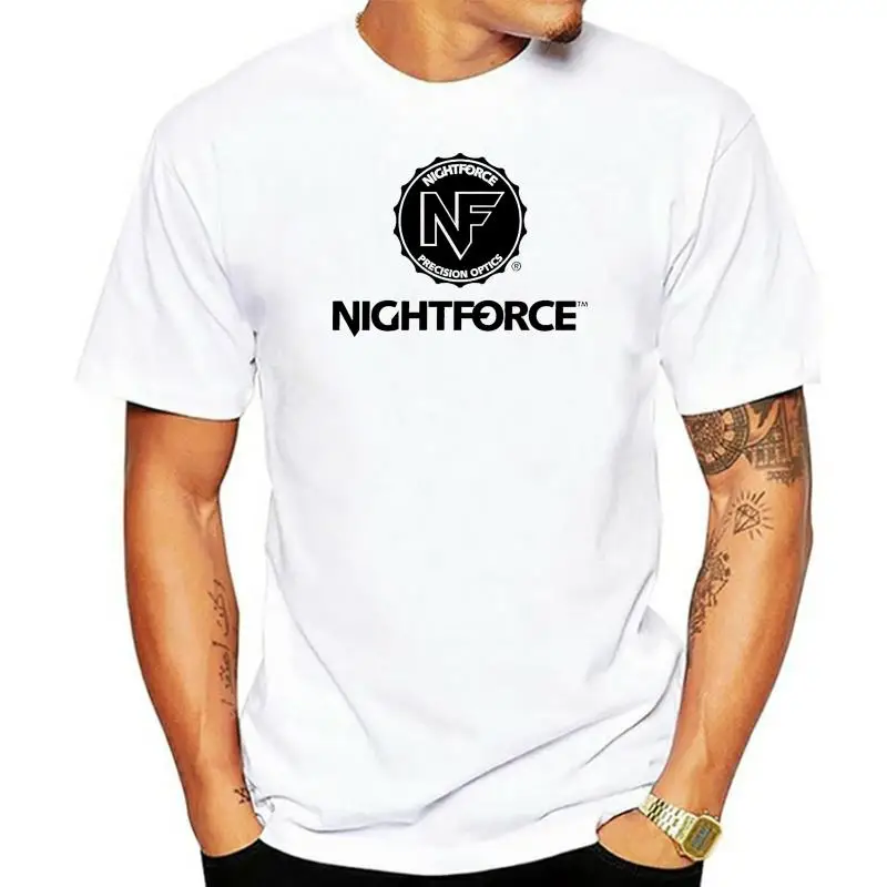 Nightforce Optics Rifle Scope Military Hunting Tactical White T-shirt Size S-5XL