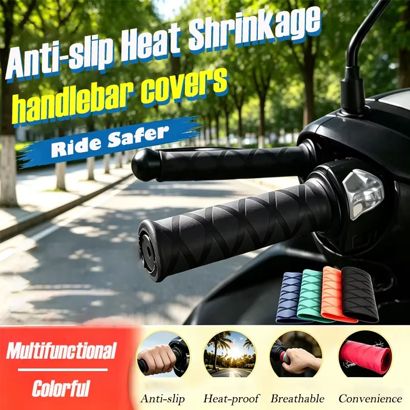 Motor Rubber Anti-slip Handlebar Cover Essential Motorcycle Handlebar Protective Covers Motorbike Bicycle Accessories