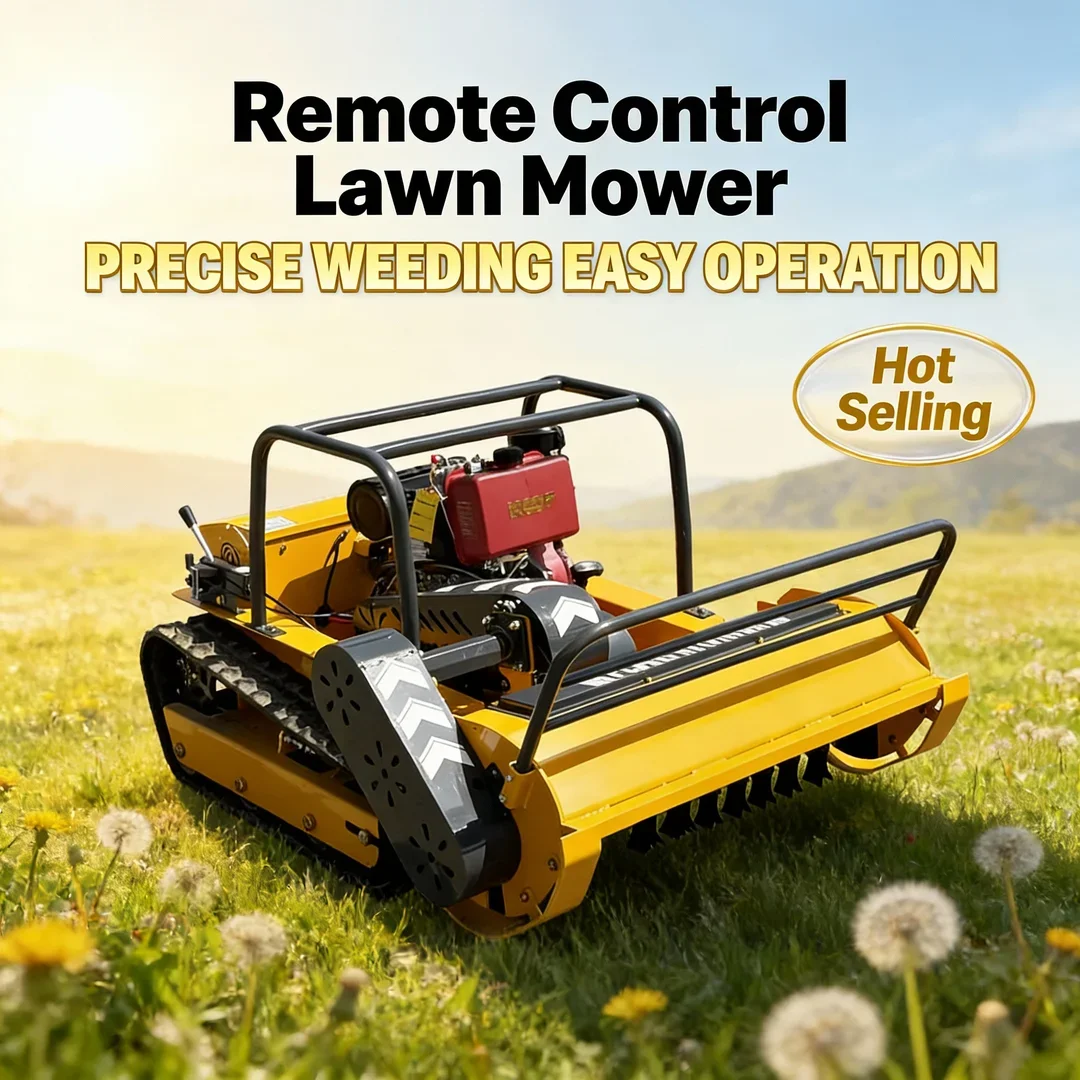 Customized Multifunctional Remote Control Flail Lawn Mower - New RC Tool for Agriculture Farm Garden