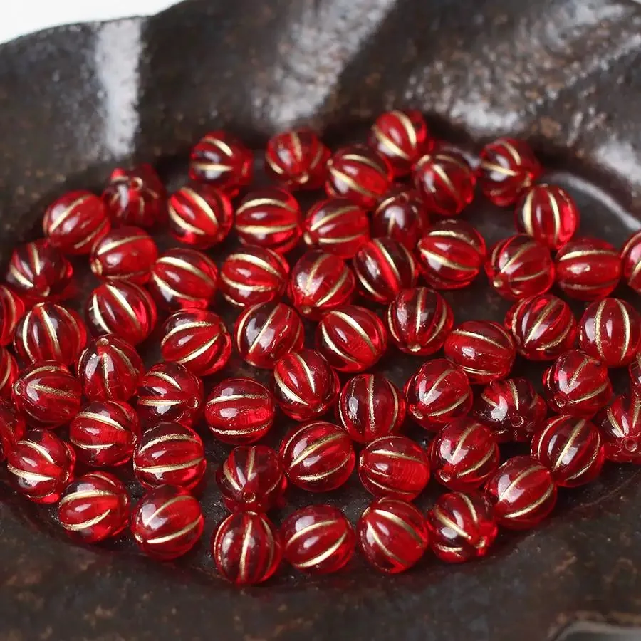 

15pcs 8mm Handmade Glass Beads Bracelet Necklace Earring Scatter Pieces DIY Semi-finished Production