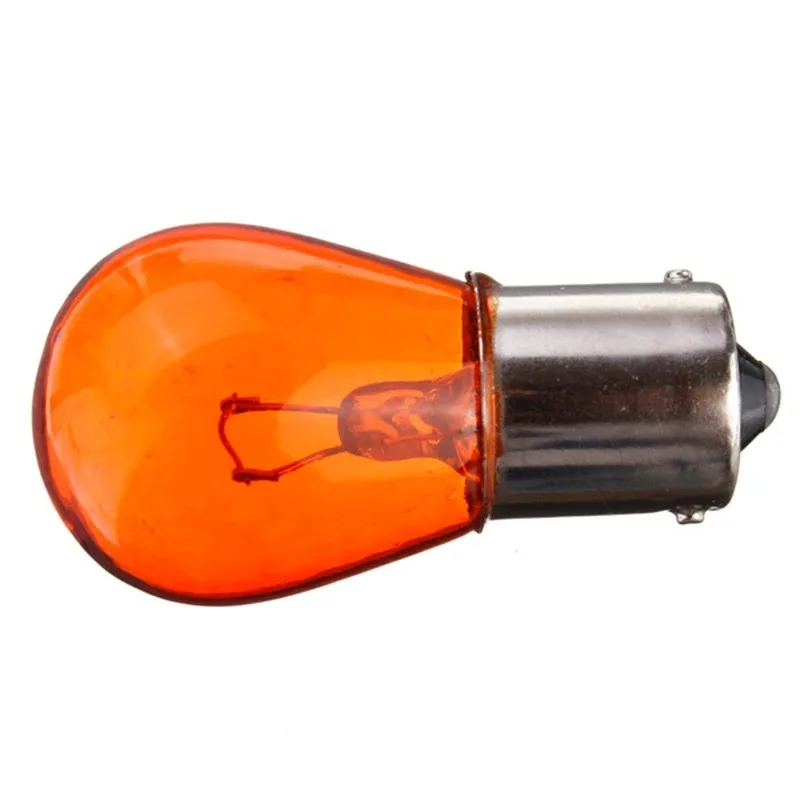 10Pcs PY21W 1156 BA15S Car Auto Scooter Indicator Break Parking Turn Light Bulb Lamp Halogen Lamp Bulb 12V Reversing Light Amber