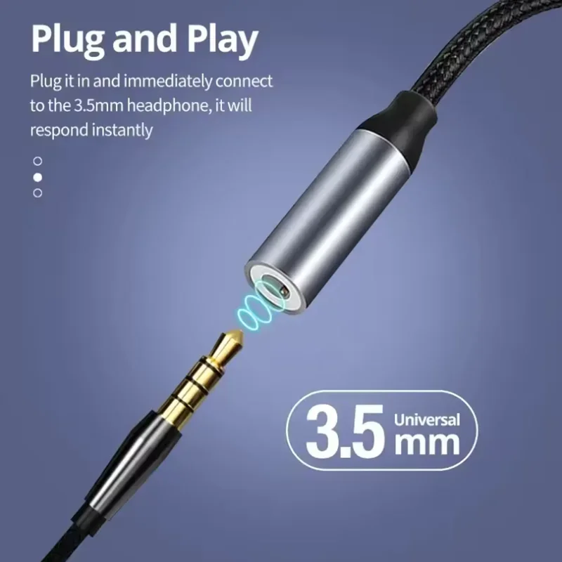 EAEY USB نوع C إلى 3.5 جاك سماعة محول USB C 3 5 مللي متر محول كابل الصوت لسامسونج S24 هواوي شاومي آيفون 15 سلسلة #3