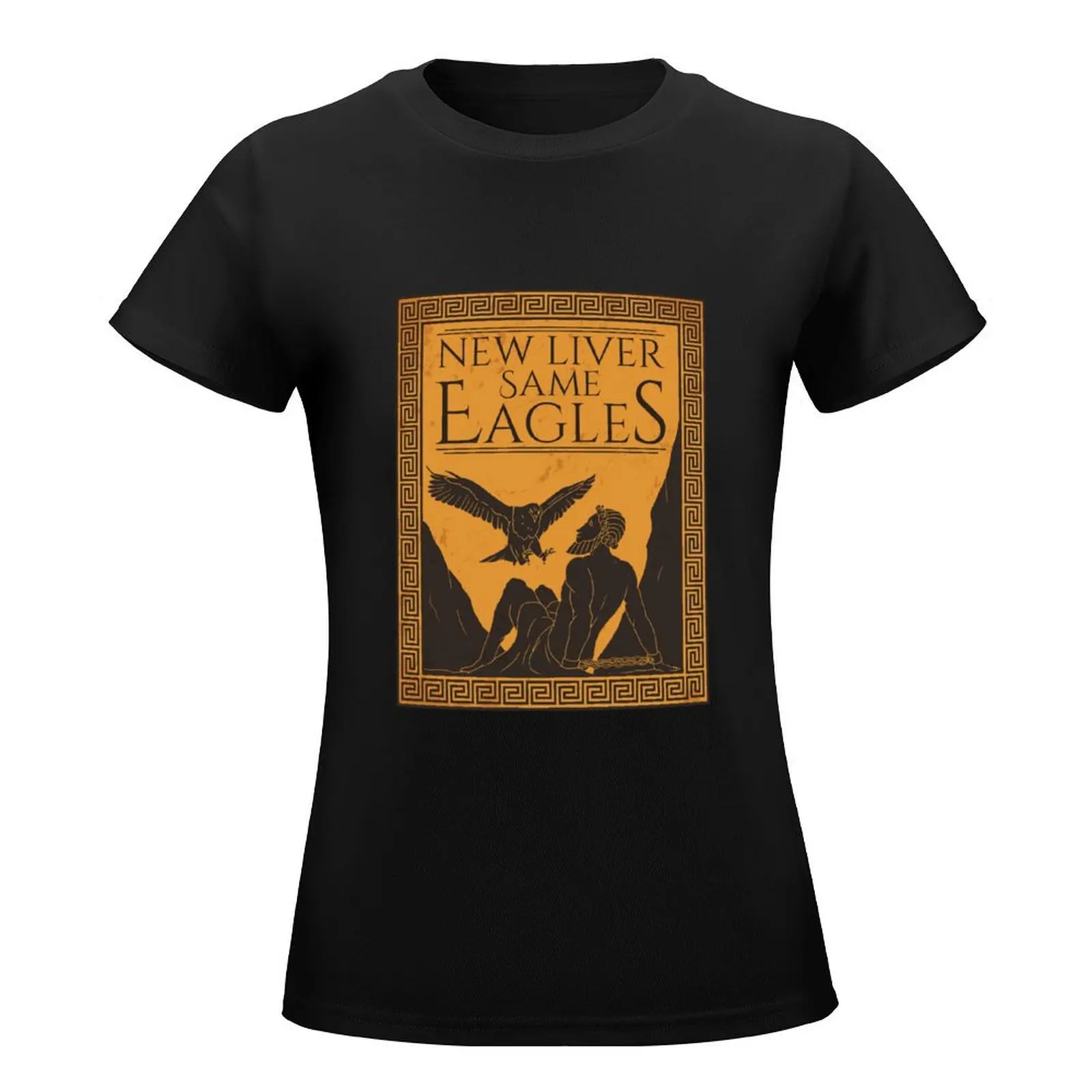 Prometheus Myth New Liver Same Eagles - Greek Mythology T-Shirt summer clothes funny hippie clothes cat shirts for Women