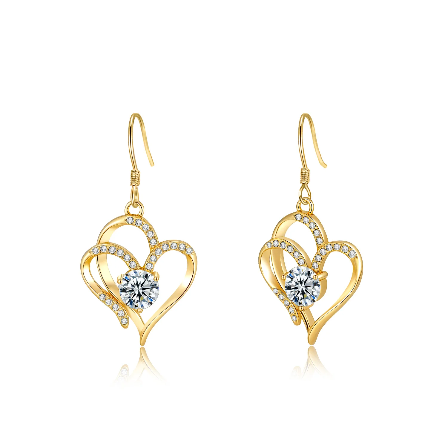 

LAMVOICE designer item high quality, S925 sterling silver, valentine’s Day, gift for daughter, 2 carat moissanite earrings