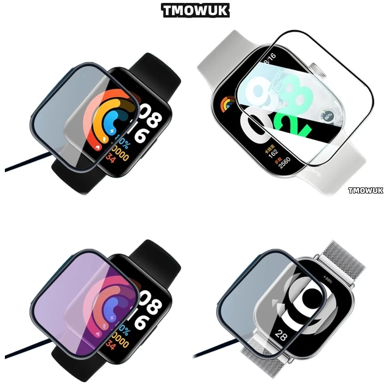 

For Xiaomi Redmi Watch 2 3 4 5 Lite Active, Smooth Finish PMMA, Anti-Smear Coating