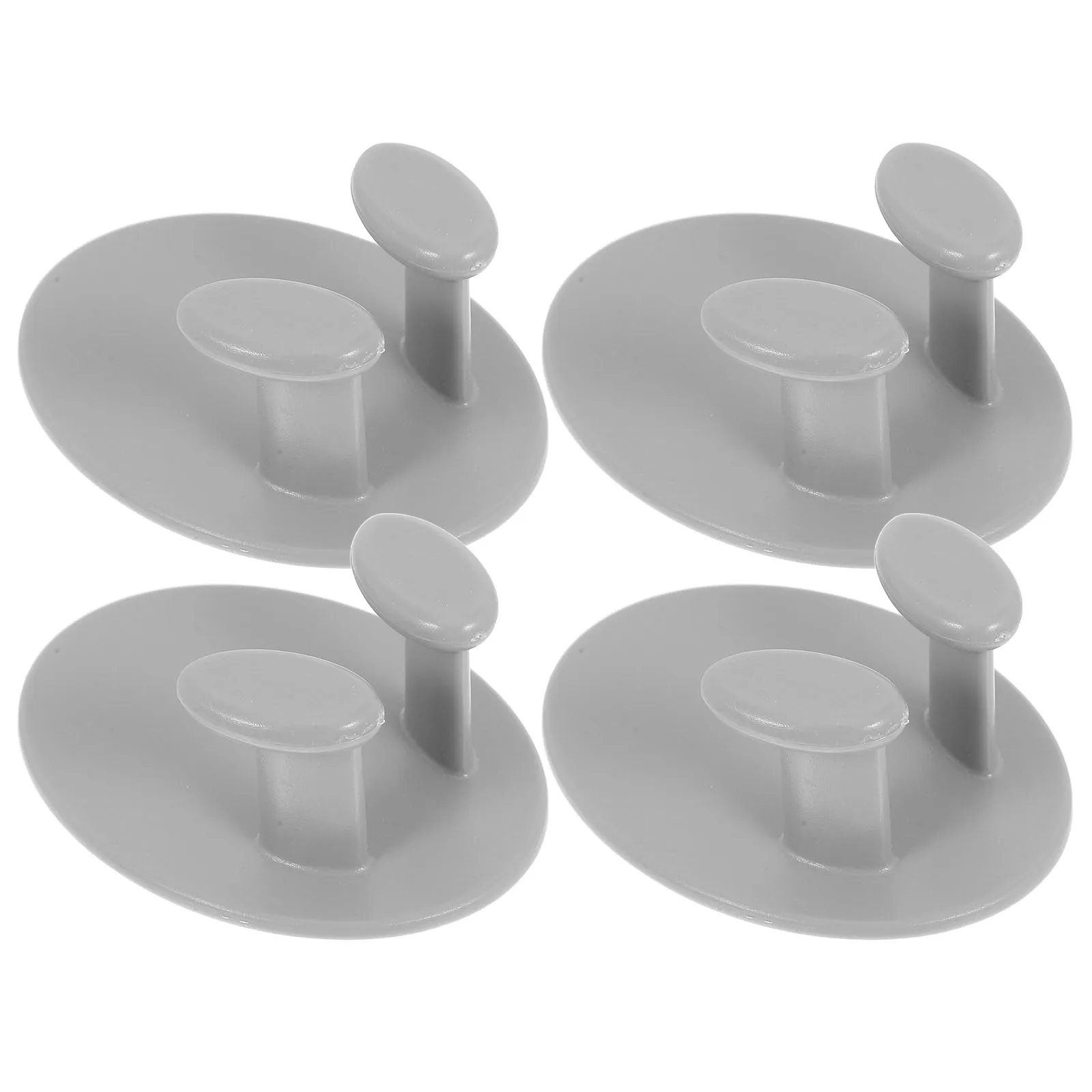

4 pcs Power Cord Storage Rack Durable Adhesive Plug Holder Wall Hanger Socket Organizer Grey Wire Tidy Cable Hook Bath Facility