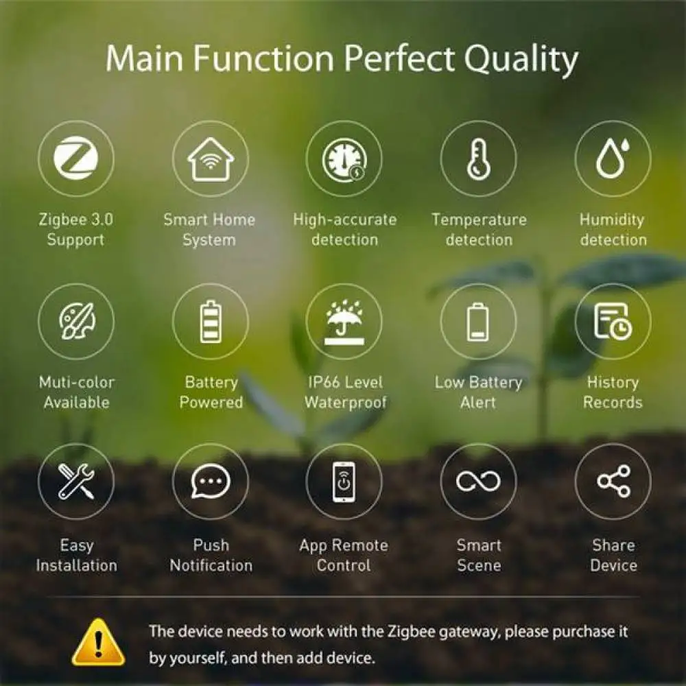 Intelligent Automation Sensor For Tuya App Enabled Battery Powered Plastic House Office Gadget Easy Setup