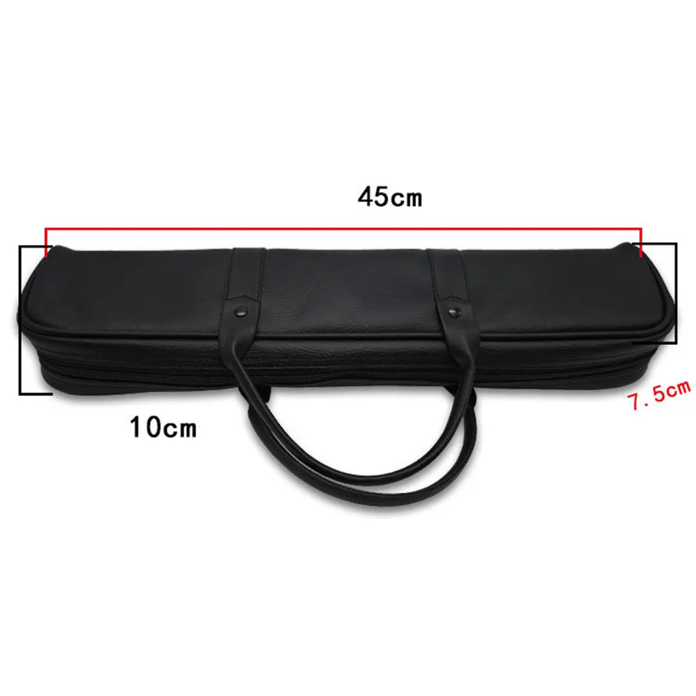 1pc 16 Hole 17 Hole Flute Bag Soft Lining 16/17 Holes Flute Case Cover PU Leather Bag Padded Leather Bag Concer Accessories