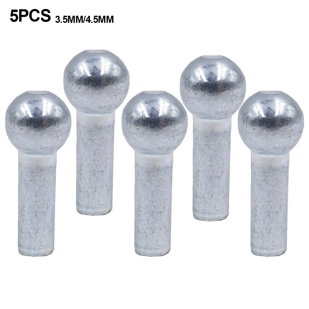 

Heavy-Duty Exercise Equipment Cable Terminals 5-Piece Ball Stopper Set For 0.20-0.24 Inch Gym Wires Fitness Machine Cable Part