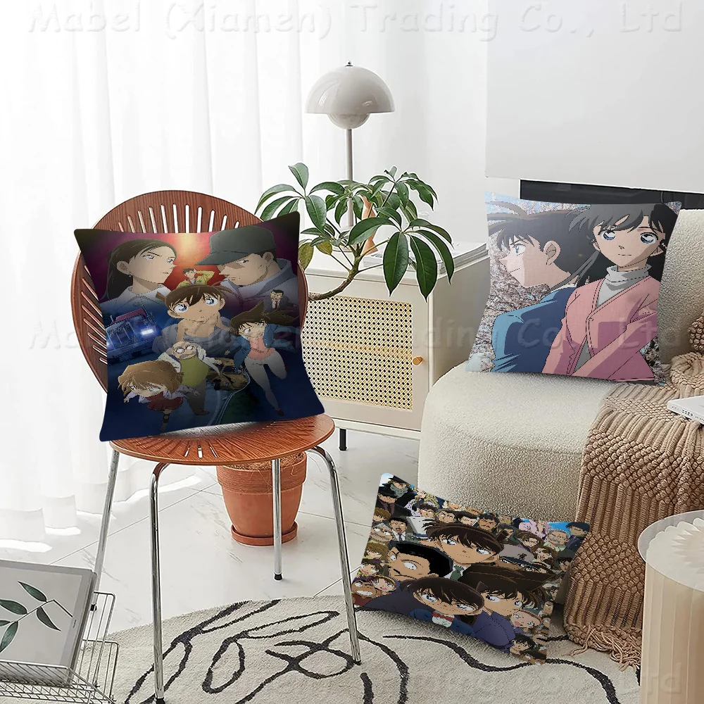 

Detective C-Conan Cushion Cover Pillowcase Upholstery Sofa Throw Pillow Home Decor Pillowcas