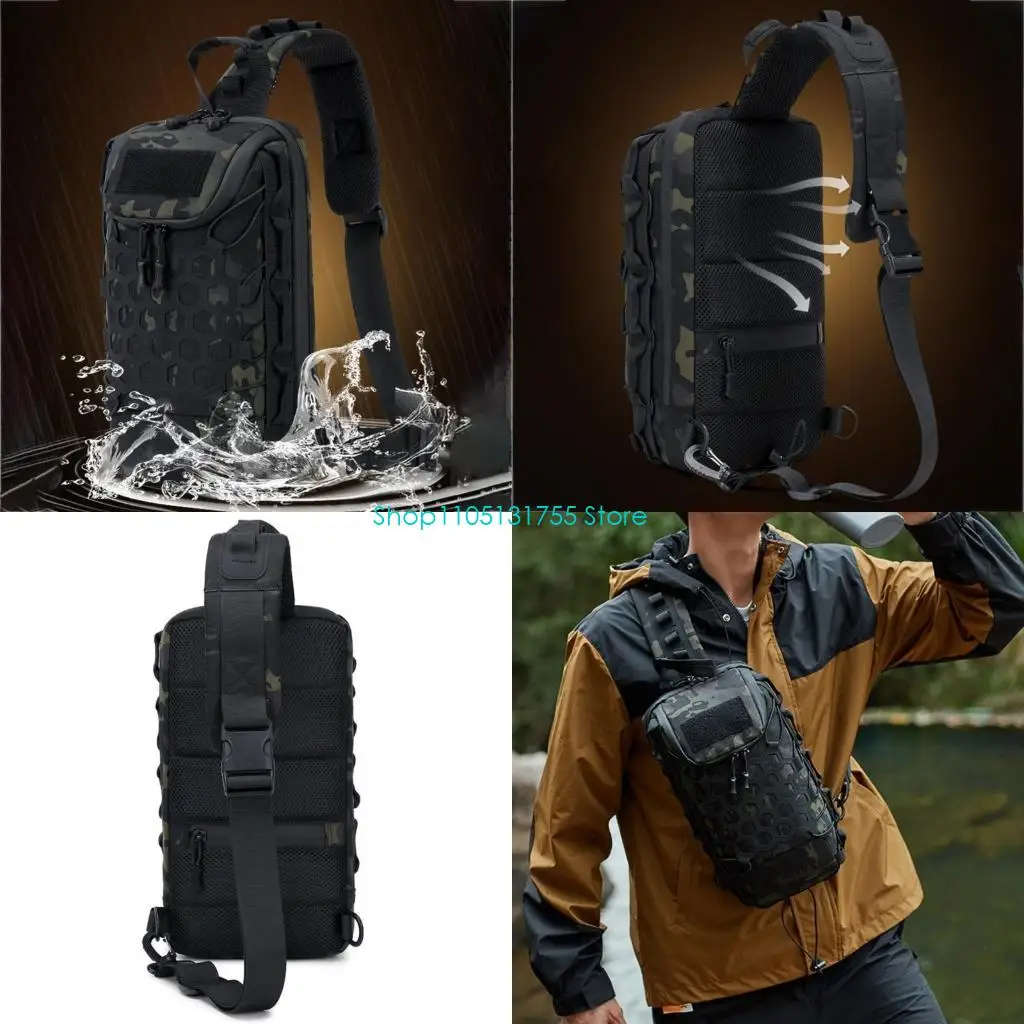 

K0EF Tactically Sports Handbag Crossbody Shoulder Backpack Fishing Chest Bag