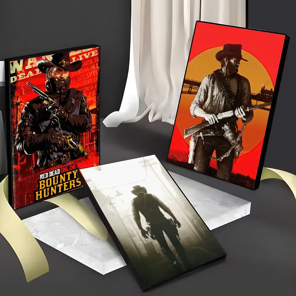 Poster sans cadre R-Red Dead Redemption 2 RDR2, autocollant artistique auto-adhésif en papier imperméable, pour café, salon, Ba