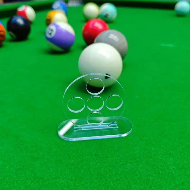 Treinador de haste de bilhar, exercitador de traços de bilhar, transparente, 5 furos, dispositivo de treinamento de tacos de bilhar, acessórios de bilhar