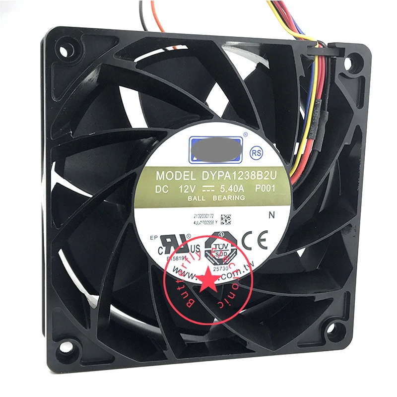 BRAND NEW DYPA1238B2U DC12V 5.40A 12038 12cm 120*120*38mm 4WIRES PWM cooling fan cooler