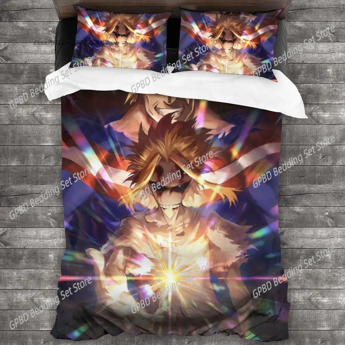 

Anime My Hero Academia 3D Bedding Set Duvet Cover Pillowcases Single Twin Full Queen King Size Home Decor Quilt Boys Gift