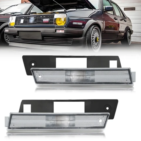 Комплект Из 2 Шт. Накладок На Передний Бампер Для Volkswagen Golf GTi Jetta Mk2 A2 1984-1992, Для Указателей Поворота