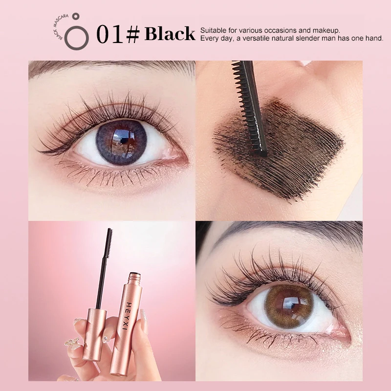 1pc Fine Tooth Comb Mascara Eye Makeup Products Essential for Natural Curling Lengthening Waterproof Slender Small Brush Head