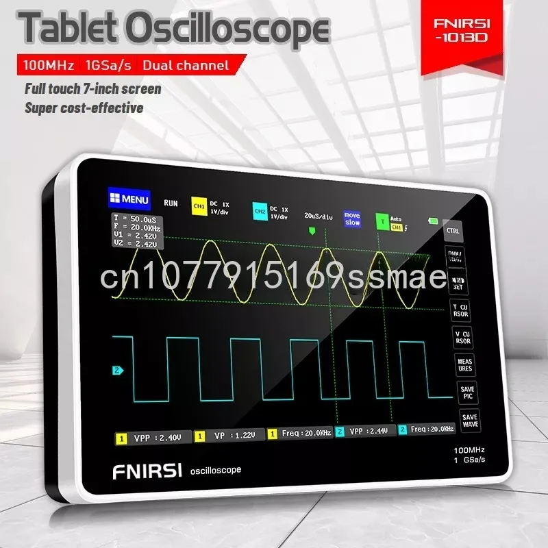 1013D Digital Tablet Oscilloscope Dual Channel 100M