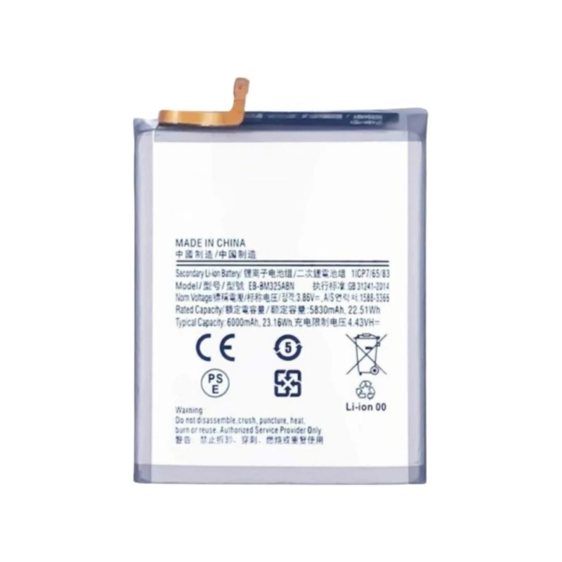New Replacement Mobile Phone Battery 3.86V 6000mAh EB-BM325ABN For Samsung Galaxy M32 4G/M325 A32 4G SM-M325F/DS N SM-M325FV325