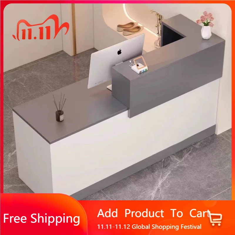 

Business Promotion Reception Desks Industrial Minimal Commericial Luxury Reception Desks Counter Welcome Bureau Office Furniture