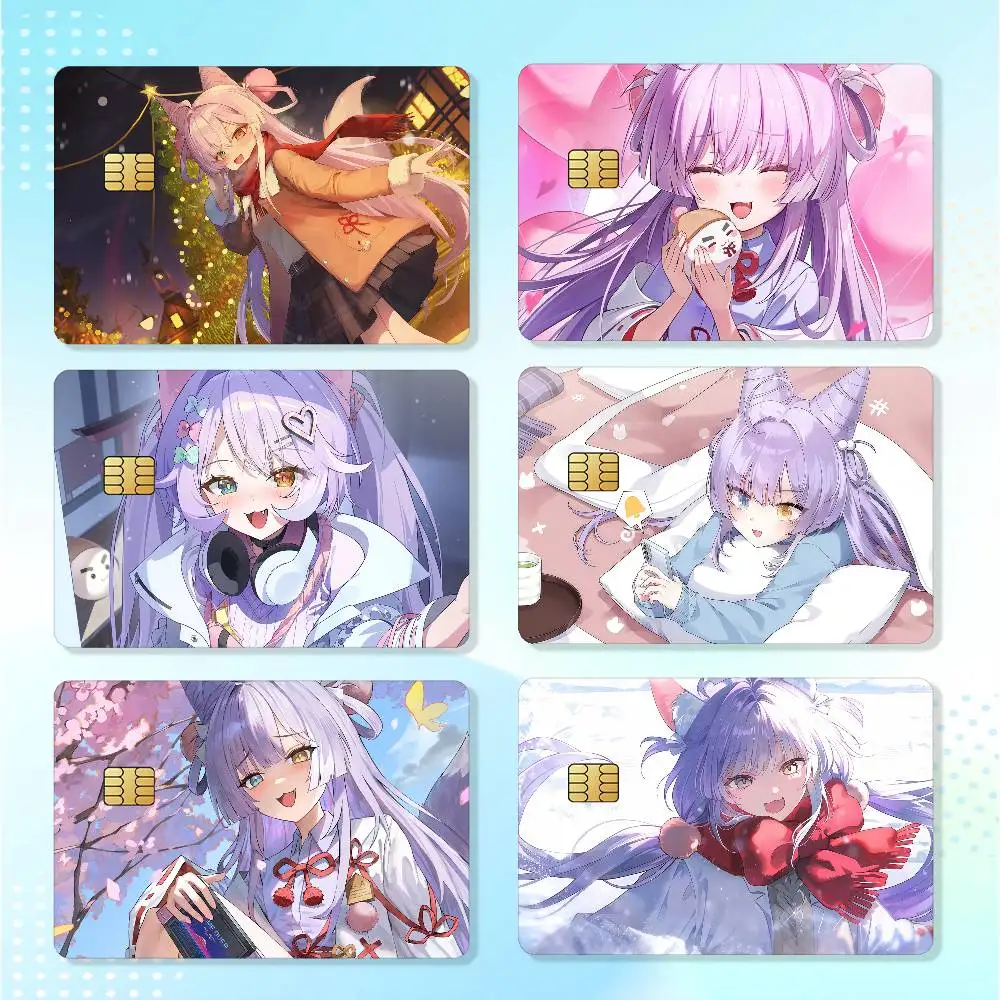 Virtual Idols T-Tenko Shibuki Waterproof Card Stickers For Credit Cards Debit Cards And Transit Cards 4pcs