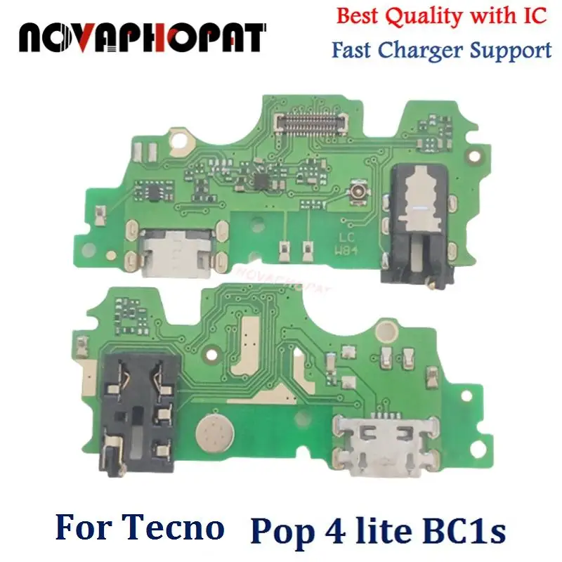 

For Tecno Pop 4 lite BC1s USB Dock Charger Port Plug Headphone Audio Jack Microphone MIC Flex Cable Charging Board