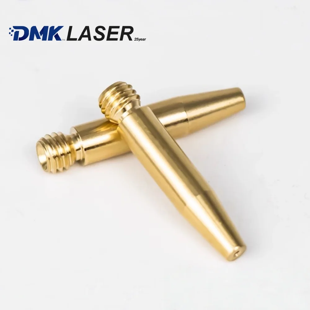 DMK HR WSX laser welding wire guide nozzles H31.5 M6 welder wires feeder copper nozzle 0.8/1.0/1.2/1.6mm for wire feeder machine