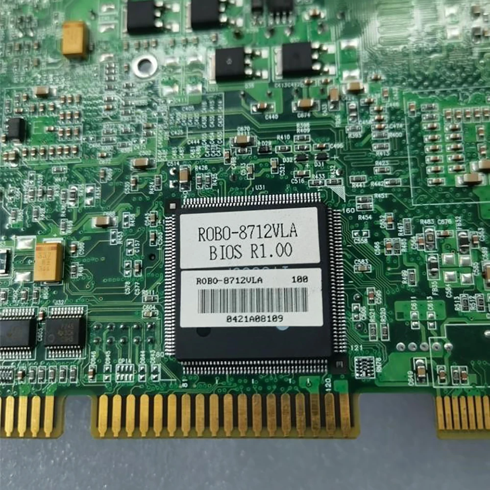 ROBO-8712VLA BIOS R1.00 Industrial Control Motherboard With Memory And Fan Industrial Motherboard