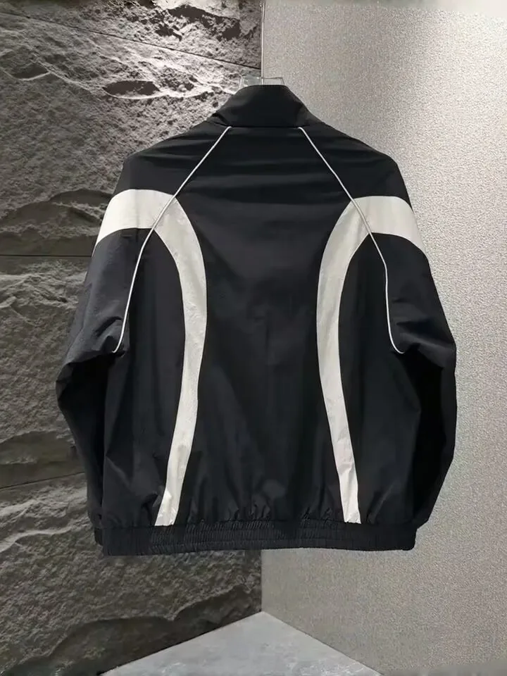 

Faionable Color Blo Jaet Мужская свободная верхняя одежда Sli Весна Осень Новое поступление Полиэфирное волокно с застежкой-молнией Lon...