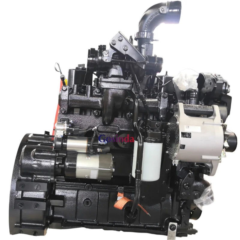 4BTAA3.9-C80 3.9L 80HP Electric 4-Cylinder Water-cooled 4-Stroke   Engine for Skid Steer Aerial Work Platform Road Roller