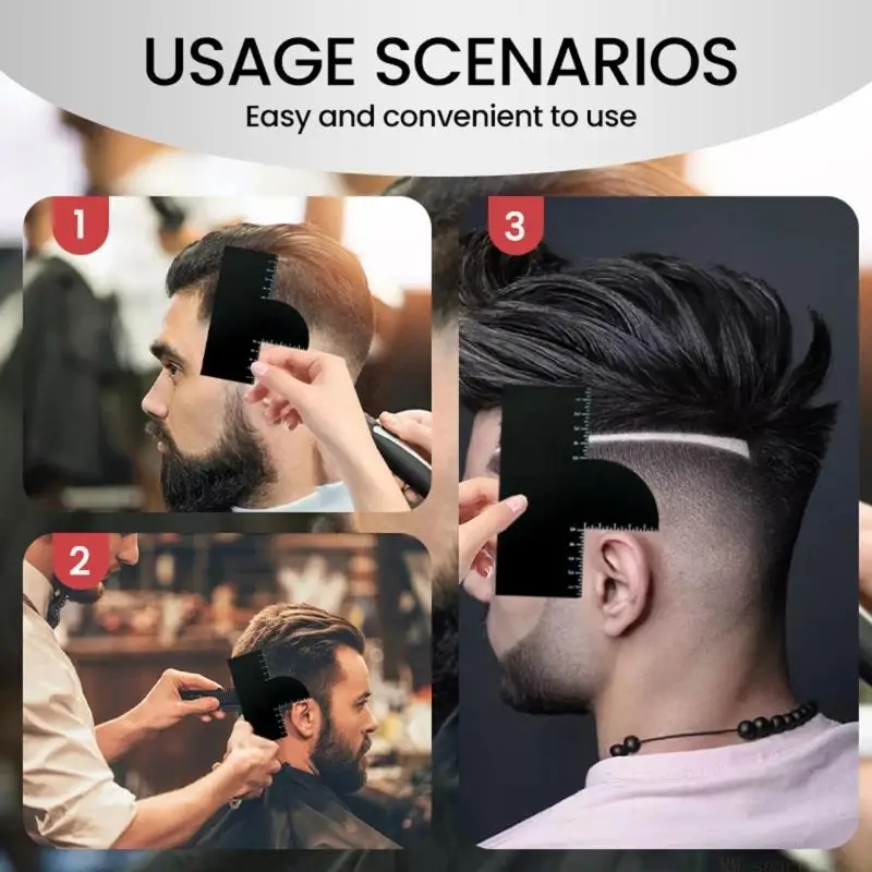31BE Ergonomic PVC Hair Trimming Tool For Precise Sideburns And Neckline Styling