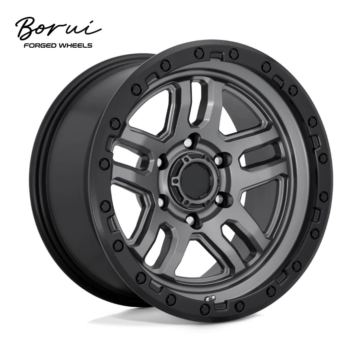 Borui Forged Wheels High Quality Custom Forged For Toyota Landcruiser Car Alloy Rims Luxury Design New Condition Matte Black